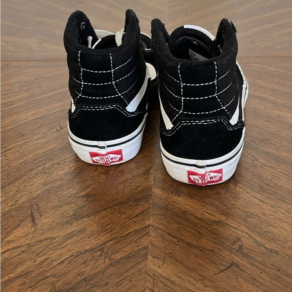 Vans Classic Black and White High-Tops - Picture 3 of 5
